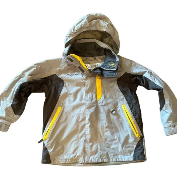 Columbia Core Interchange Gray/Gold youth 8 Lined Jacket RN69724 CA05367